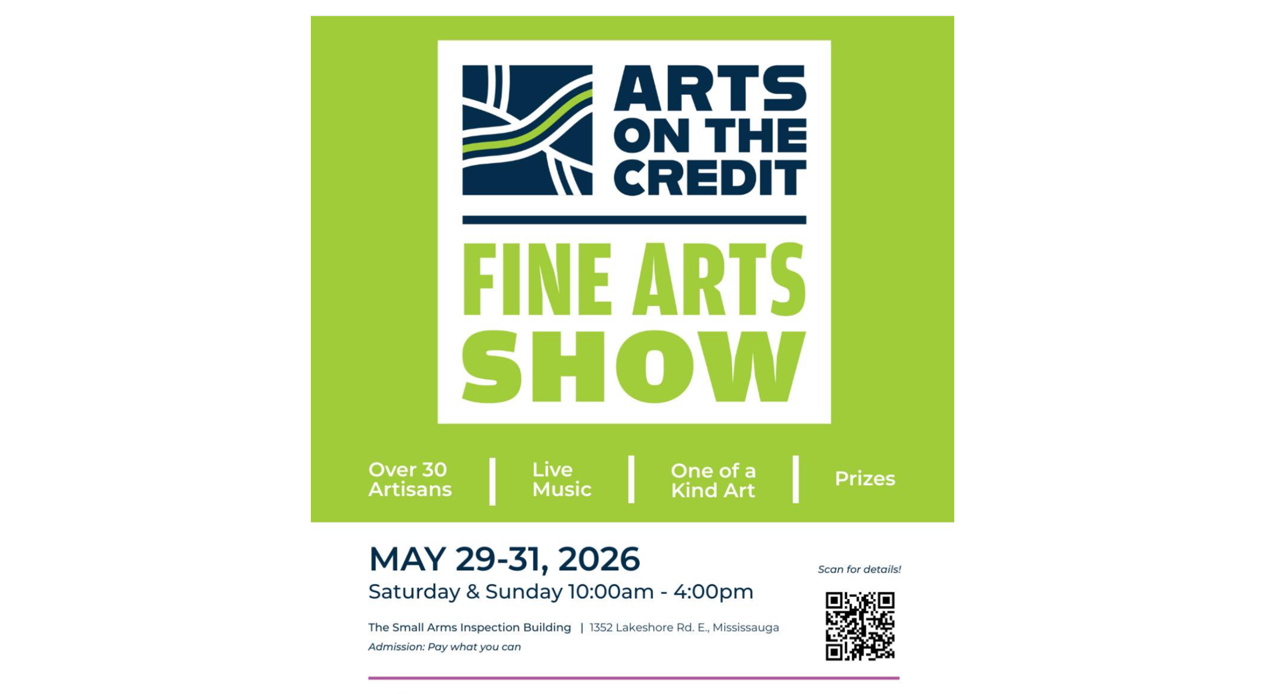Arts on the Credit 2026 Fine Arts Show
